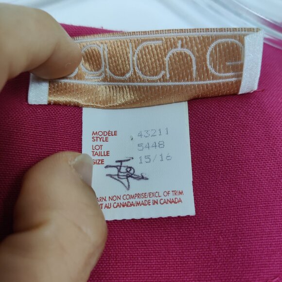 Nancy G Women's Midi Dress Size 15 / 16 Pink Barbiecore Business Casual Office - Picture 3 of 10